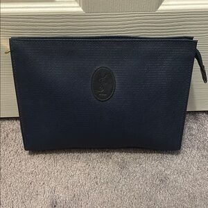 Saint Laurent Paris Navy Blue Clutch Pouch
